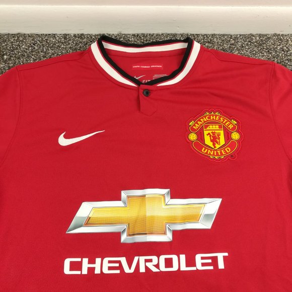 Manchester United Juan Mata Jersey 2013 Nike Dri Fit Mens Medium Home Red - Picture 2 of 11